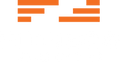 Fitness Audio logo: orange rectangular blocks that represent "FA" and white text that writes "Fitness Audio"