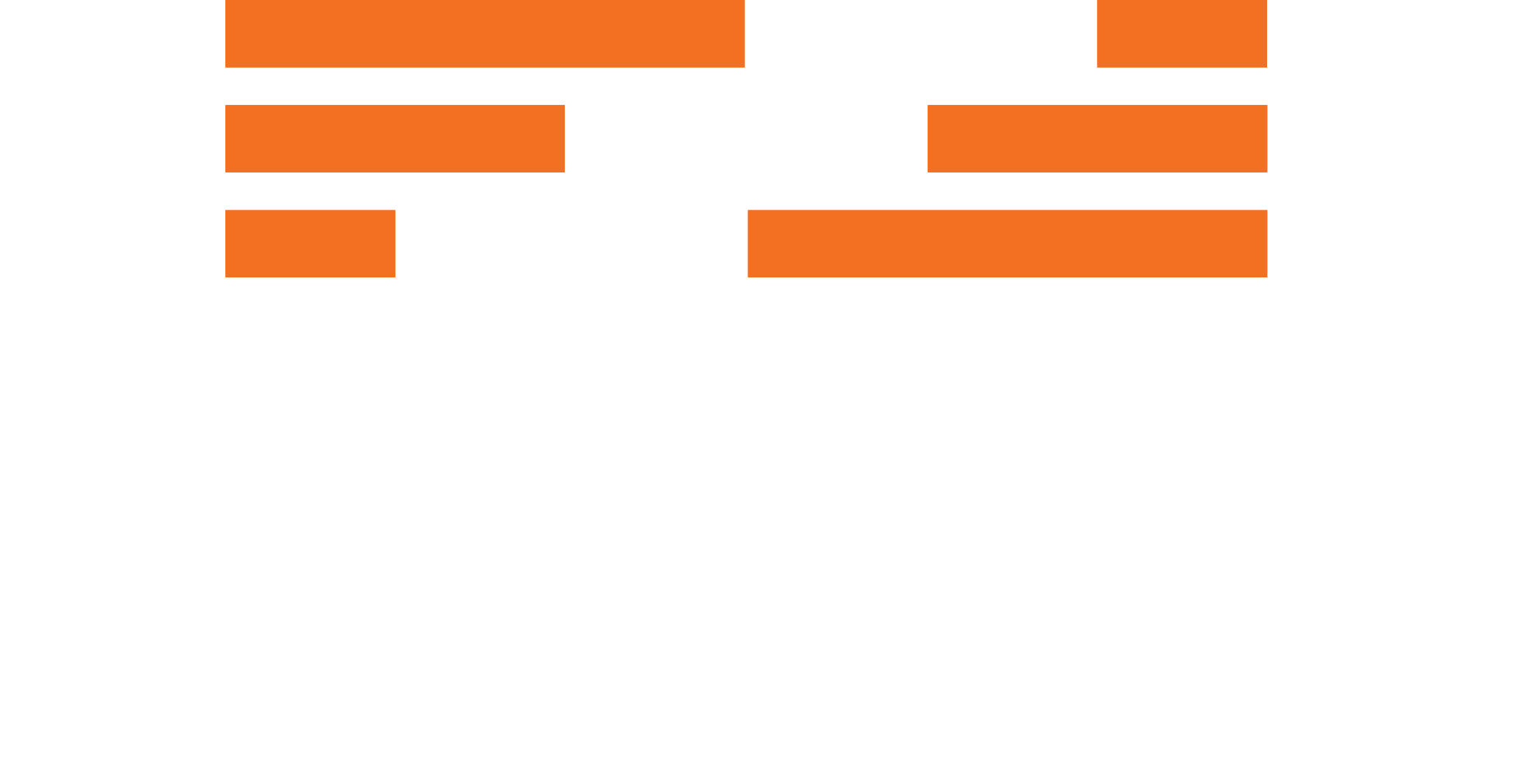 Fitness Audio logo: orange rectangular blocks that represent "FA" and white text that writes "Fitness Audio"